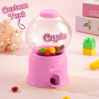Personalized Mini Gashapon Candy Dispenser with Name Birthday Gift for Kids 6