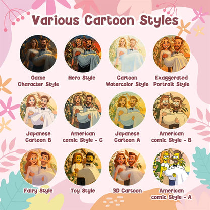 MadeMine FridgeBeats Framed 4.0 custom photo music fridge magnet with cartoon style design, capable of playing songs, ideal wedding gift