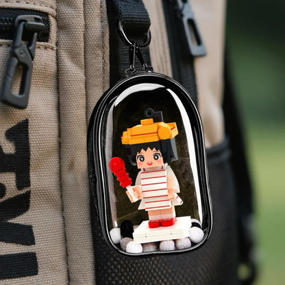 Brick Mini Figure Keychain – 1 Person – Full Body