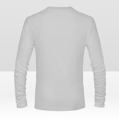Aangepast dubbelzijdig heren T-shirt met lange mouwen, gepersonaliseerd all-over print T-shirt met uw ontwerp