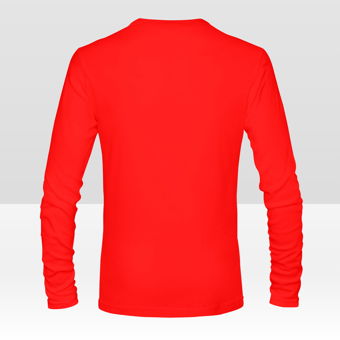 Aangepast dubbelzijdig heren T-shirt met lange mouwen, gepersonaliseerd all-over print T-shirt met uw ontwerp