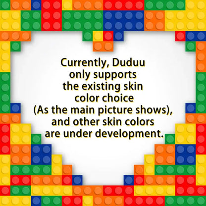 Custom Full-Body Duddu Brick Figures – 2 People (Pregnancy Edition)