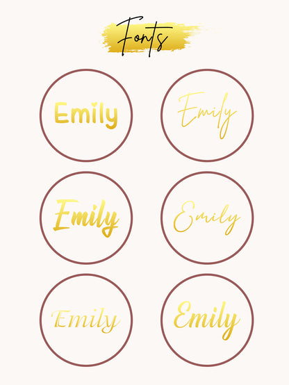Custom Name Light Pink Velvet Round Jewelry Box