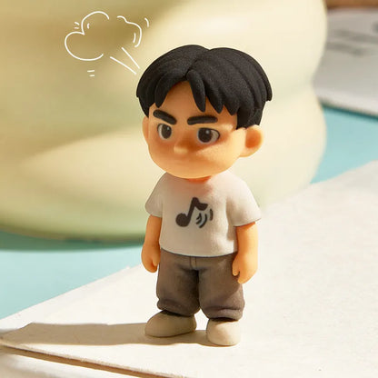 Custom 3D mini desk figurine by MadeMine, features a personalized office figure based on your photo, made from high-quality materials.