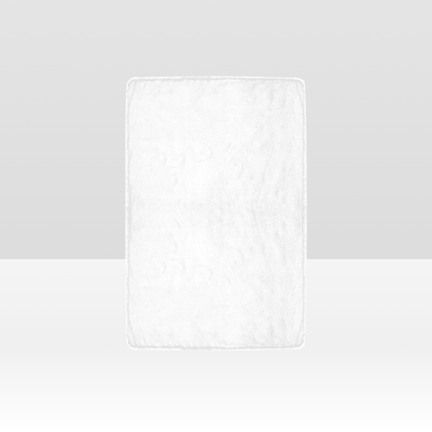 Personalized flannel photo blanket with custom name, 32x48 inches, made by MadeMine, featuring soft fabric and a printed photo design.