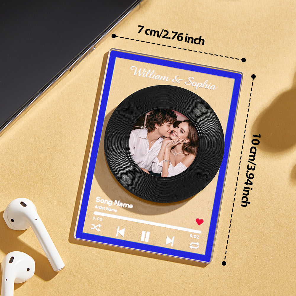 NFC Vinyl Record – Personalized Music Gift - Mini Brick Custom