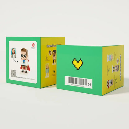 Custom Full-Body Brick Figures for 3 People – Groomsmen Wedding Gift