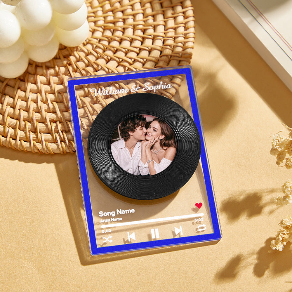 NFC Vinyl Record – Personalized Music Gift - Mini Brick Custom