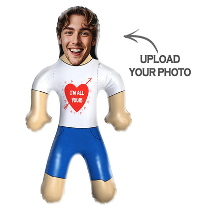 Personalized Couple Blow Up Doll Custom Your Face & Text Air Doll 4