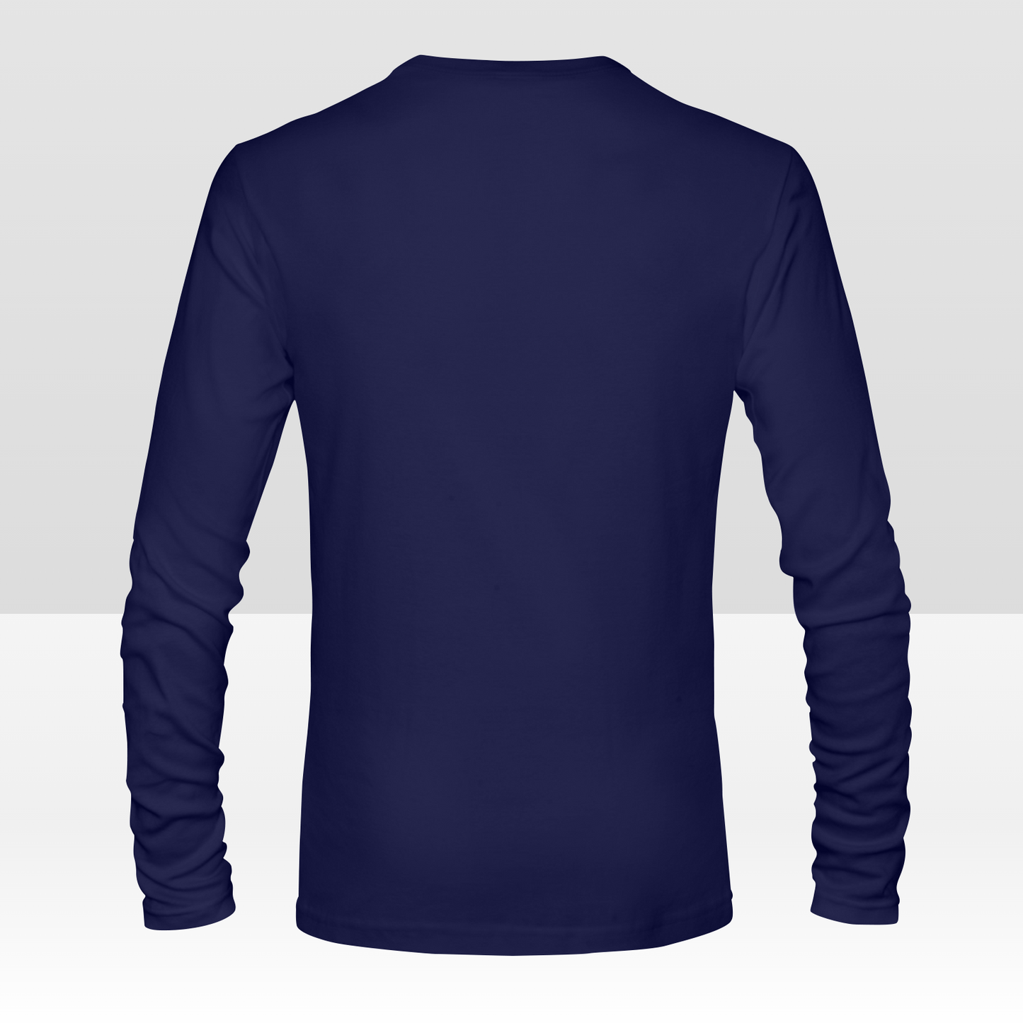 Aangepast dubbelzijdig heren T-shirt met lange mouwen, gepersonaliseerd all-over print T-shirt met uw ontwerp