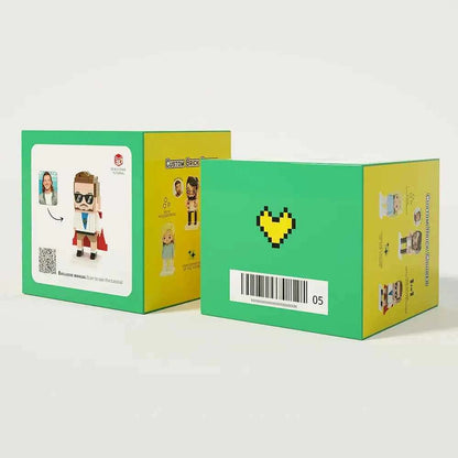 Full-Body Custom Brick Figures — Personalized 2-Person Father's Day Gift