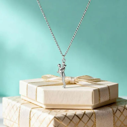 Mother & Child Hug Necklace - Personalized Gift for Mom - Mini Brick Custom