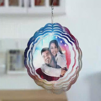 Custom Photo Wind Spinner Chime Outdoor Garden Decor